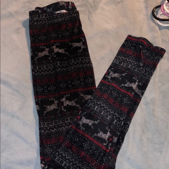 Velvet Christmas Leggings - Picture 2 of 2